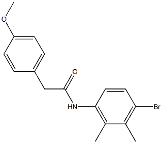 N-(4-bromo-2,3-dimethylphenyl)-2-(4-methoxyphenyl)acetamide,692766-37-3,结构式