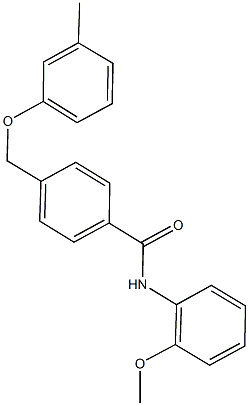 692767-03-6 N-(2-methoxyphenyl)-4-[(3-methylphenoxy)methyl]benzamide
