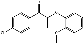 1-(4-chlorophenyl)-2-(2-methoxyphenoxy)-1-propanone,692768-21-1,结构式