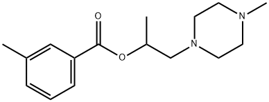 1-methyl-2-(4-methyl-1-piperazinyl)ethyl 3-methylbenzoate,693224-27-0,结构式