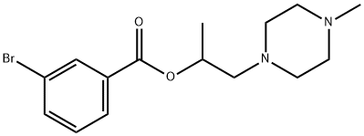 1-methyl-2-(4-methyl-1-piperazinyl)ethyl 3-bromobenzoate Structure