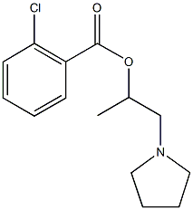 1-methyl-2-(1-pyrrolidinyl)ethyl 2-chlorobenzoate Structure