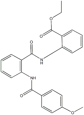 ethyl 2-({2-[(4-methoxybenzoyl)amino]benzoyl}amino)benzoate,693228-84-1,结构式