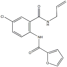 N-{2-[(allylamino)carbonyl]-4-chlorophenyl}-2-furamide Structure