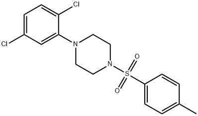 1-(2,5-dichlorophenyl)-4-[(4-methylphenyl)sulfonyl]piperazine 化学構造式