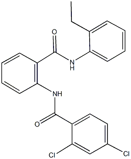 2,4-dichloro-N-{2-[(2-ethylanilino)carbonyl]phenyl}benzamide|