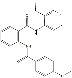 N-(2-ethylphenyl)-2-[(4-methoxybenzoyl)amino]benzamide Structure