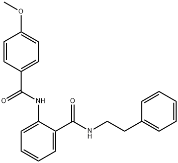 2-[(4-methoxybenzoyl)amino]-N-(2-phenylethyl)benzamide,693241-43-9,结构式