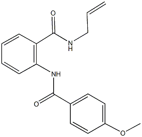 N-allyl-2-[(4-methoxybenzoyl)amino]benzamide Struktur
