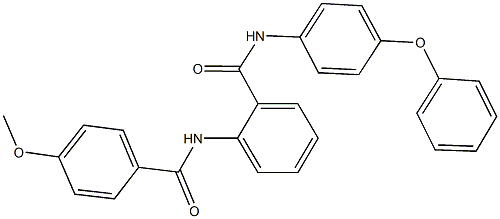 2-[(4-methoxybenzoyl)amino]-N-(4-phenoxyphenyl)benzamide Structure