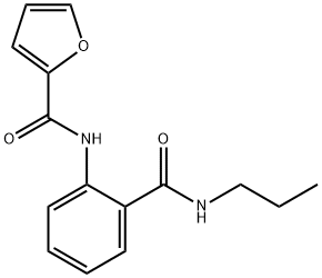 N-{2-[(propylamino)carbonyl]phenyl}-2-furamide 结构式