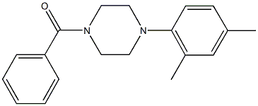 1-benzoyl-4-(2,4-dimethylphenyl)piperazine Struktur