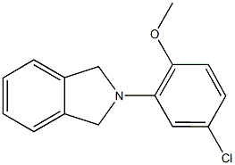 4-chloro-2-(1,3-dihydro-2H-isoindol-2-yl)phenylmethylether,693270-32-5,结构式