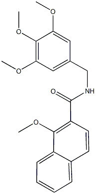 1-methoxy-N-(3,4,5-trimethoxybenzyl)-2-naphthamide Structure