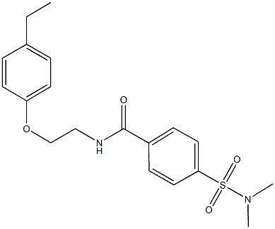 4-[(dimethylamino)sulfonyl]-N-[2-(4-ethylphenoxy)ethyl]benzamide,693829-22-0,结构式