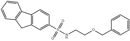 N-[2-(benzyloxy)ethyl]-9H-fluorene-2-sulfonamide,693830-02-3,结构式