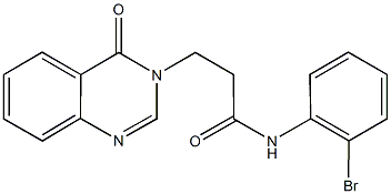 693831-72-0 N-(2-bromophenyl)-3-(4-oxo-3(4H)-quinazolinyl)propanamide