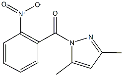 1-{2-nitrobenzoyl}-3,5-dimethyl-1H-pyrazole 结构式