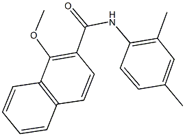 N-(2,4-dimethylphenyl)-1-methoxy-2-naphthamide Struktur