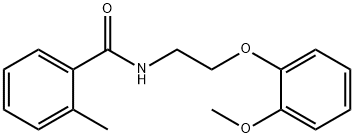 N-[2-(2-methoxyphenoxy)ethyl]-2-methylbenzamide Structure