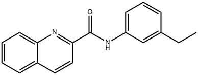 N-(3-ethylphenyl)-2-quinolinecarboxamide Structure