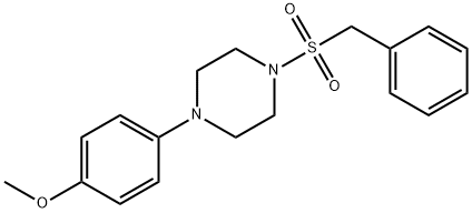 4-[4-(benzylsulfonyl)-1-piperazinyl]phenyl methyl ether|