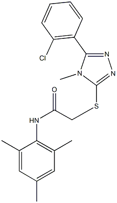 694457-99-3 2-{[5-(2-chlorophenyl)-4-methyl-4H-1,2,4-triazol-3-yl]sulfanyl}-N-mesitylacetamide