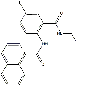 N-{4-iodo-2-[(propylamino)carbonyl]phenyl}-1-naphthamide,694461-06-8,结构式