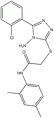 2-{[4-amino-5-(2-chlorophenyl)-4H-1,2,4-triazol-3-yl]sulfanyl}-N-(2,4-dimethylphenyl)acetamide Structure