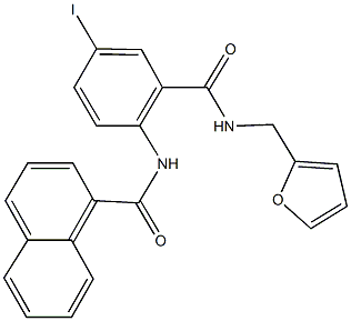 694462-14-1 N-(2-{[(2-furylmethyl)amino]carbonyl}-4-iodophenyl)-1-naphthamide