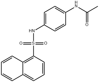 N-{4-[(1-naphthylsulfonyl)amino]phenyl}acetamide Structure