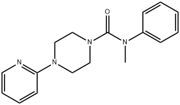 N-methyl-N-phenyl-4-(2-pyridinyl)-1-piperazinecarboxamide Structure