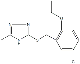 4-chloro-2-{[(5-methyl-4H-1,2,4-triazol-3-yl)thio]methyl}phenylethylether,694467-02-2,结构式