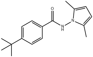 4-tert-butyl-N-(2,5-dimethyl-1H-pyrrol-1-yl)benzamide Struktur