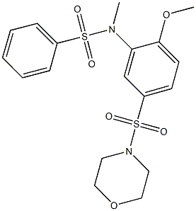 694468-60-5 N-[2-methoxy-5-(4-morpholinylsulfonyl)phenyl]-N-methylbenzenesulfonamide