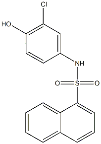 N-(3-chloro-4-hydroxyphenyl)-1-naphthalenesulfonamide Structure