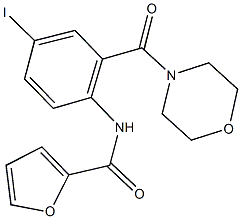 N-[4-iodo-2-(4-morpholinylcarbonyl)phenyl]-2-furamide Structure