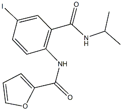 N-{4-iodo-2-[(isopropylamino)carbonyl]phenyl}-2-furamide 化学構造式