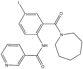 N-[2-(1-azepanylcarbonyl)-4-iodophenyl]nicotinamide|