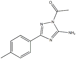 1-acetyl-3-(4-methylphenyl)-1H-1,2,4-triazol-5-amine Struktur
