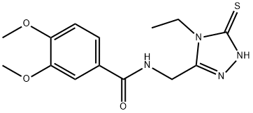 N-[(4-ethyl-5-sulfanyl-4H-1,2,4-triazol-3-yl)methyl]-3,4-dimethoxybenzamide Structure