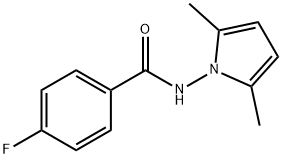 N-(2,5-dimethyl-1H-pyrrol-1-yl)-4-fluorobenzamide 结构式