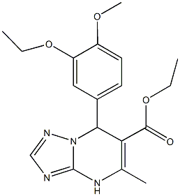 694488-50-1 ethyl7-(3-ethoxy-4-methoxyphenyl)-5-methyl-4,7-dihydro[1,2,4]triazolo[1,5-a]pyrimidine-6-carboxylate