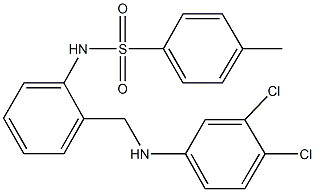 N-{2-[(3,4-dichloroanilino)methyl]phenyl}-4-methylbenzenesulfonamide Struktur