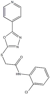 N-(2-chlorophenyl)-2-{[5-(4-pyridinyl)-1,3,4-oxadiazol-2-yl]sulfanyl}acetamide|