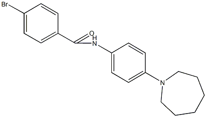 N-[4-(1-azepanyl)phenyl]-4-bromobenzamide Structure