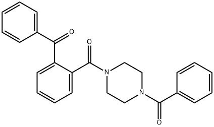 {2-[(4-benzoyl-1-piperazinyl)carbonyl]phenyl}(phenyl)methanone Structure