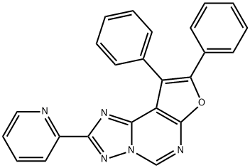 8,9-diphenyl-2-(2-pyridinyl)furo[3,2-e][1,2,4]triazolo[1,5-c]pyrimidine Struktur