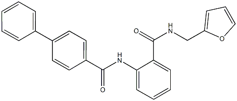 N-(2-{[(2-furylmethyl)amino]carbonyl}phenyl)[1,1'-biphenyl]-4-carboxamide Structure