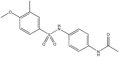 N-(4-{[(4-methoxy-3-methylphenyl)sulfonyl]amino}phenyl)acetamide Structure